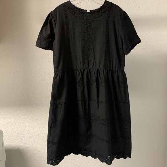 Roolee Kids - Jadelynn Dress - Black Eyelet Sizes 7/8 - Picture 4 of 6